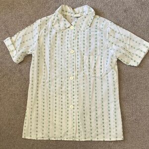 Vintage '70s Girl Scouts button-down shirt, Sz 10.